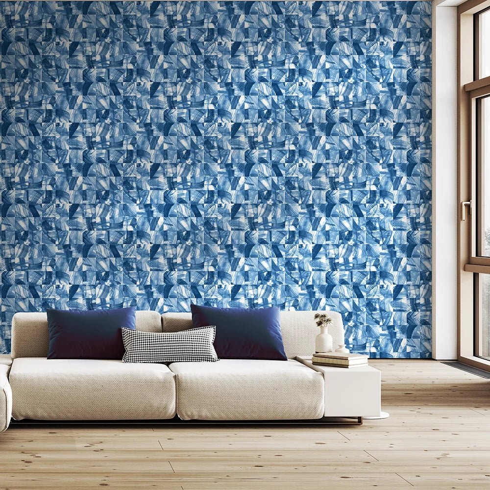Maku Wallpaper - Electric Blue - Ohpopsi - HAN50125W - Premier Wallcovering