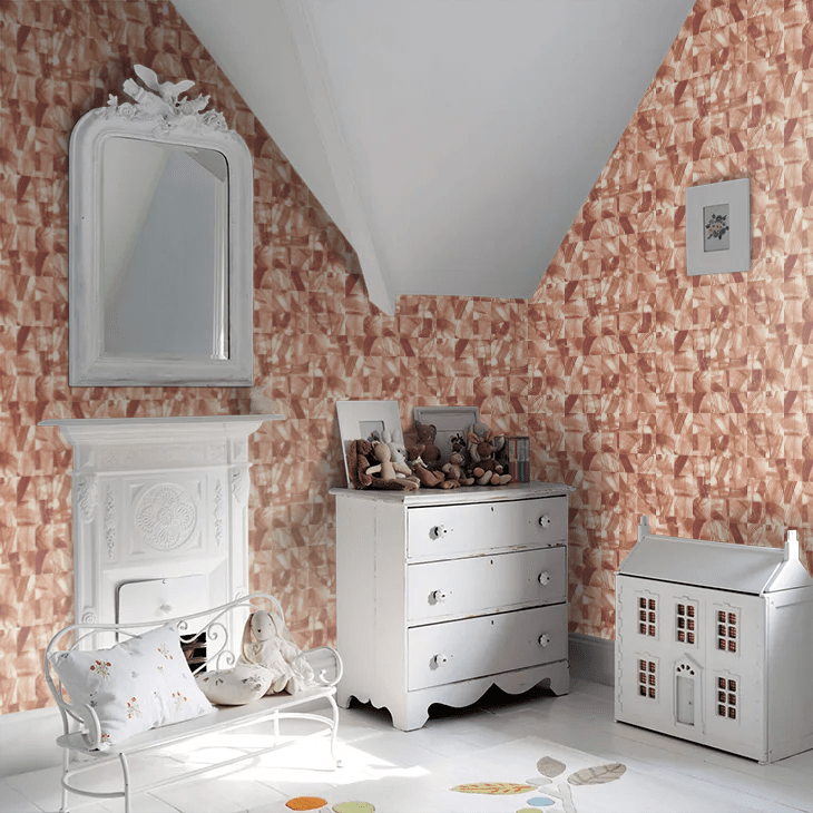 Maku Wallpaper - Cochineal - Ohpopsi - HAN50124W - Premier Wallcovering