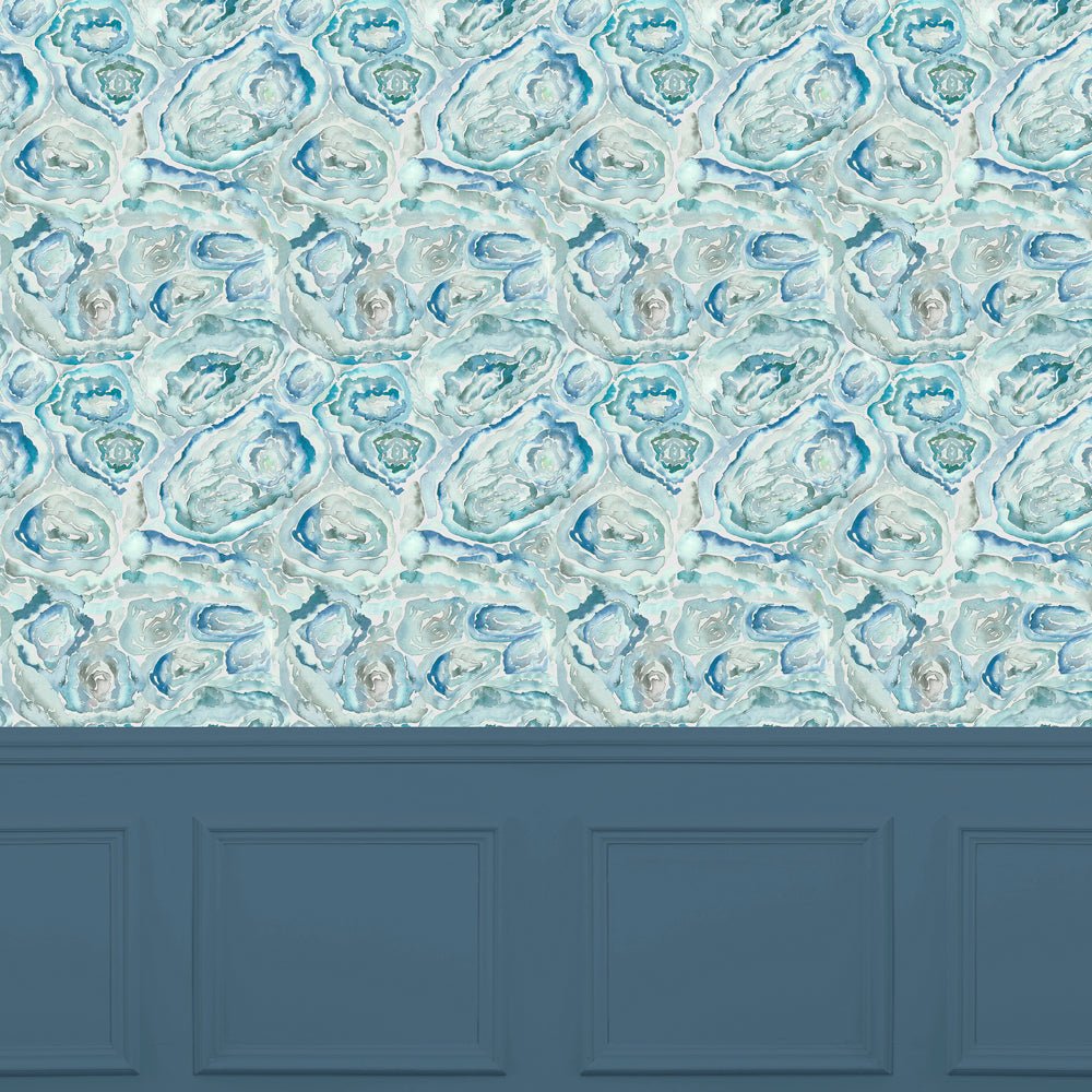 Malachite Wallpaper - Cobalt - Voyage Maison - MALACHI/WPO/COB - Premier Wallcovering