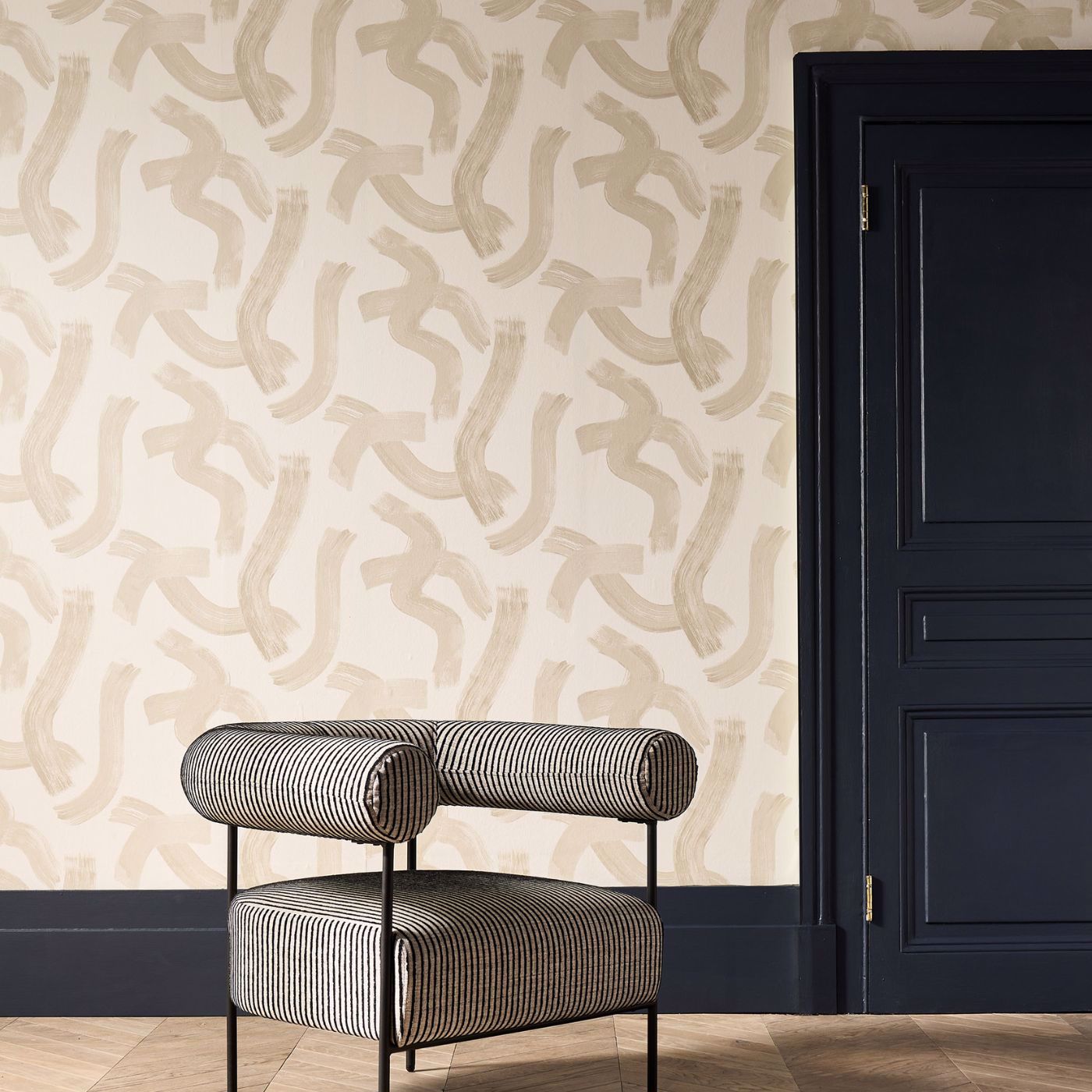 Malevich Wallpaper - Linen - Clarke & Clarke - W0227/03 - Premier Wallcovering