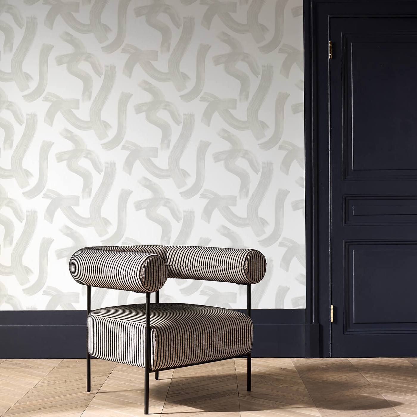 Malevich Wallpaper - Dove - Clarke & Clarke - W0227/01 - Premier Wallcovering