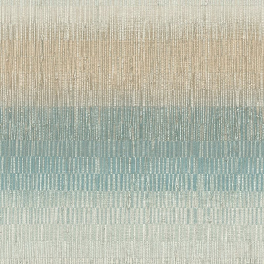 Malibu Stripe Effect Wallpaper - Aqua - Grandeco - A51201 - Premier Wallcovering