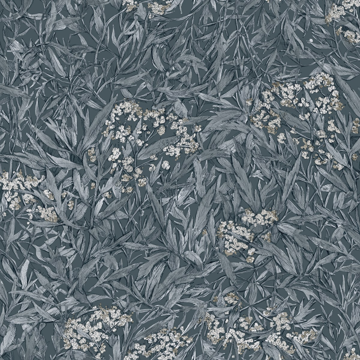Malin Wallpaper - Indigo Blue - Sandberg - 225-66 - Premier Wallcovering