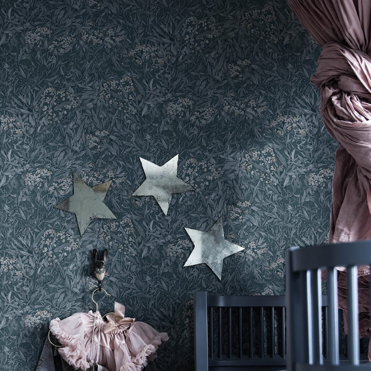 Malin Wallpaper - Indigo Blue - Sandberg - 225-66 - Premier Wallcovering