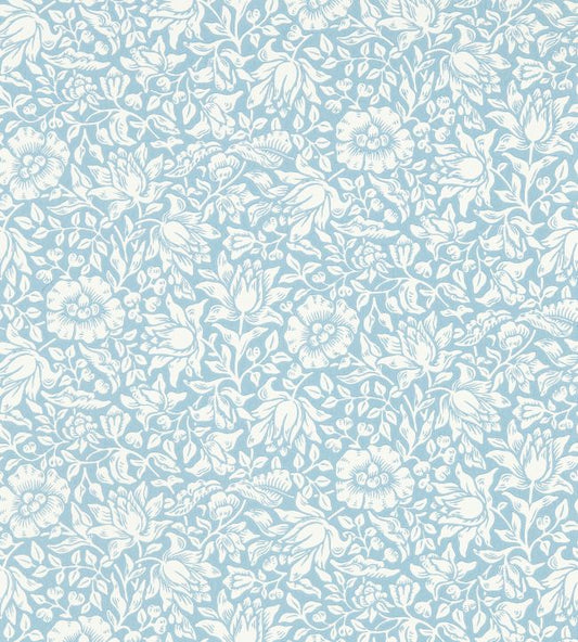 Mallow Wallpaper - Powder Blue - 217071 - Morris & Co - Premier Wallcovering
