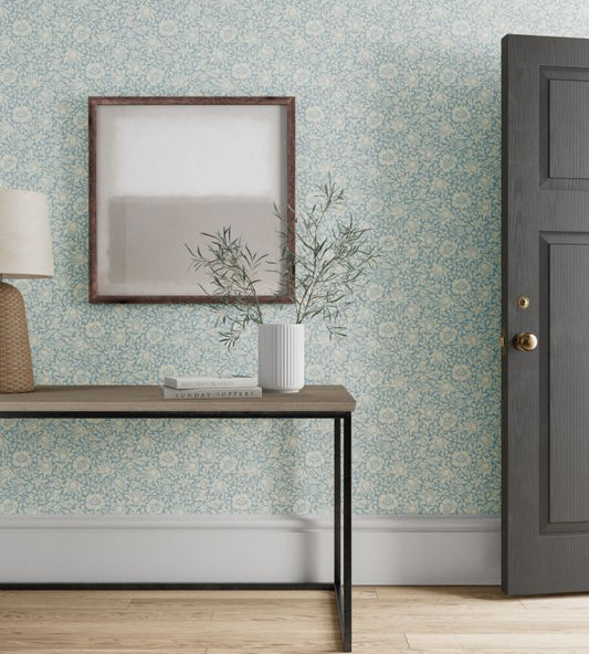 Mallow Wallpaper - Powder Blue - 217071 - Morris & Co - Premier Wallcovering
