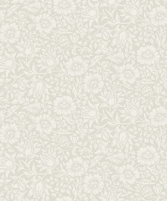 Mallow Wallpaper - White - Midbec - 82037 - Premier Wallcovering