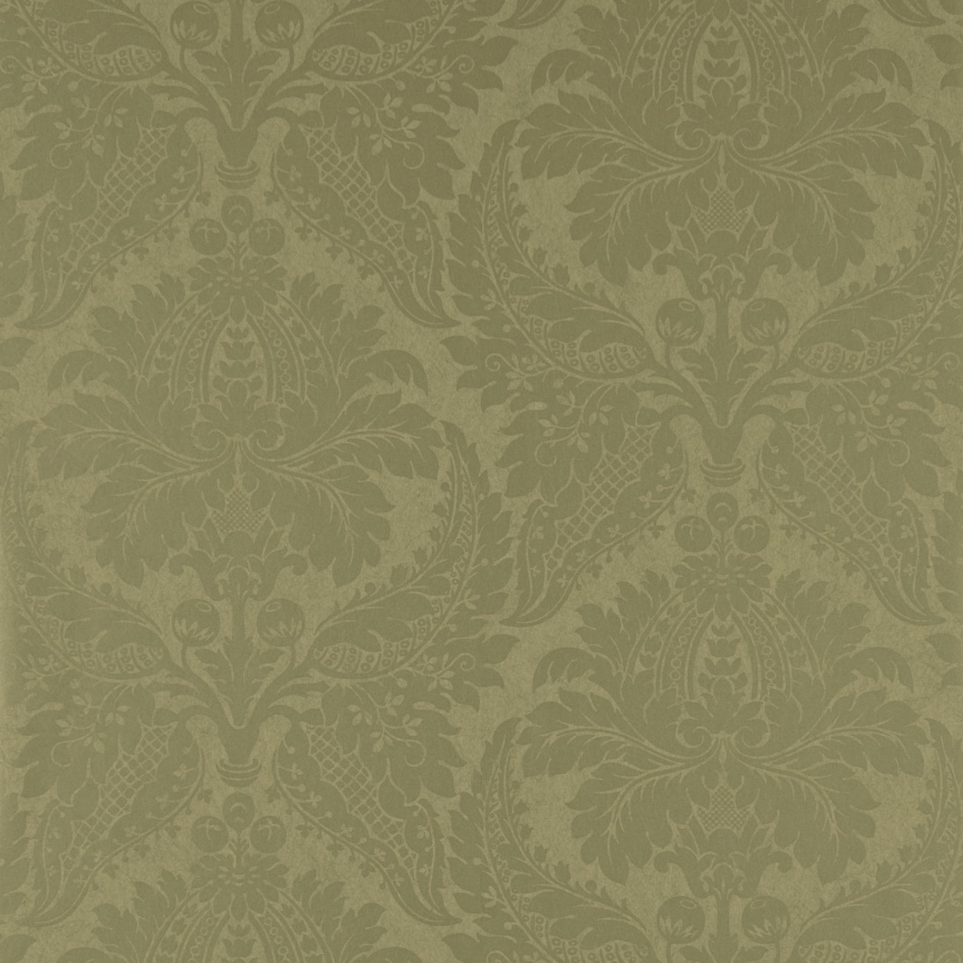 Malmaison Damask Wallpaper - Old Gold - ZCON311996 - Zoffany - Premier Wallcovering