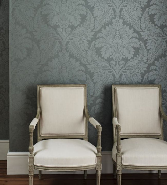 Malmaison Damask Wallpaper - Champagne - ZCON311995 - Zoffany - Premier Wallcovering