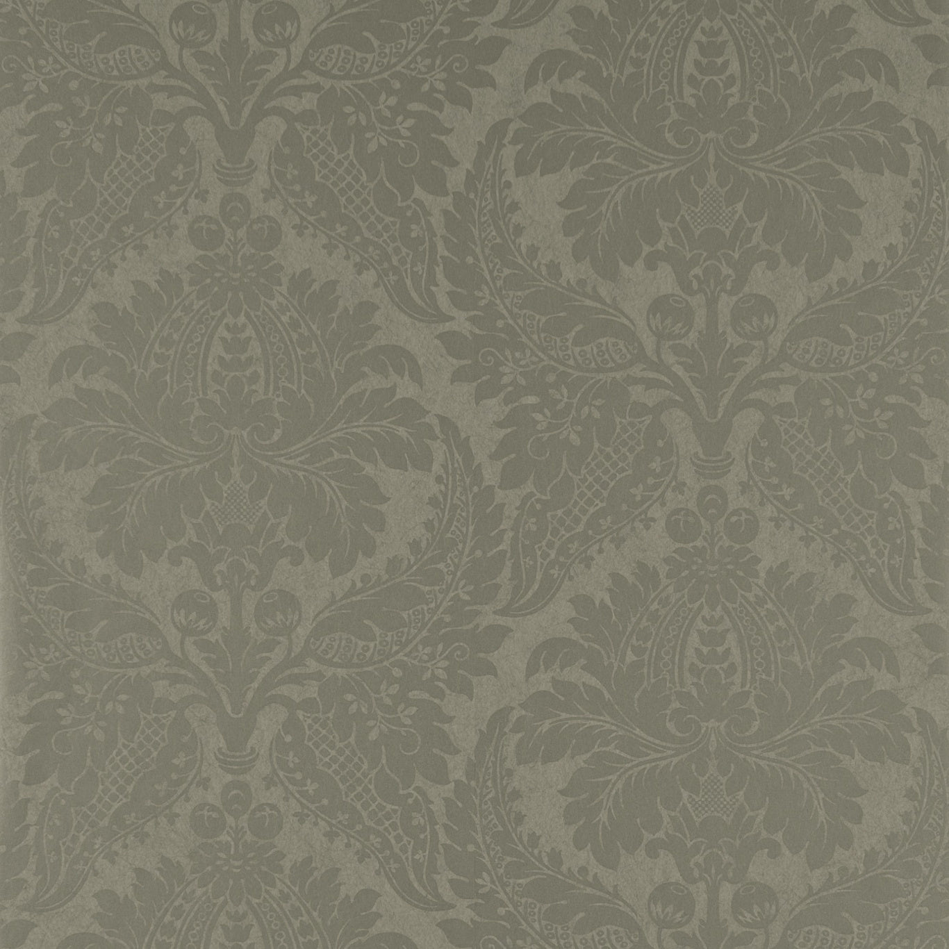 Malmaison Damask Wallpaper - Taupe - ZCON311997 - Zoffany - Premier Wallcovering
