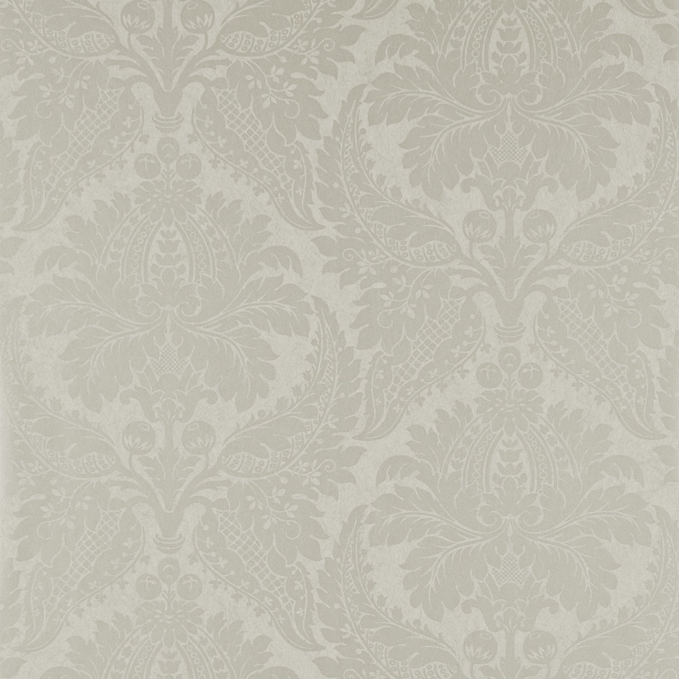 Malmaison Damask Wallpaper - Chalk - ZCON311994 - Zoffany - Premier Wallcovering