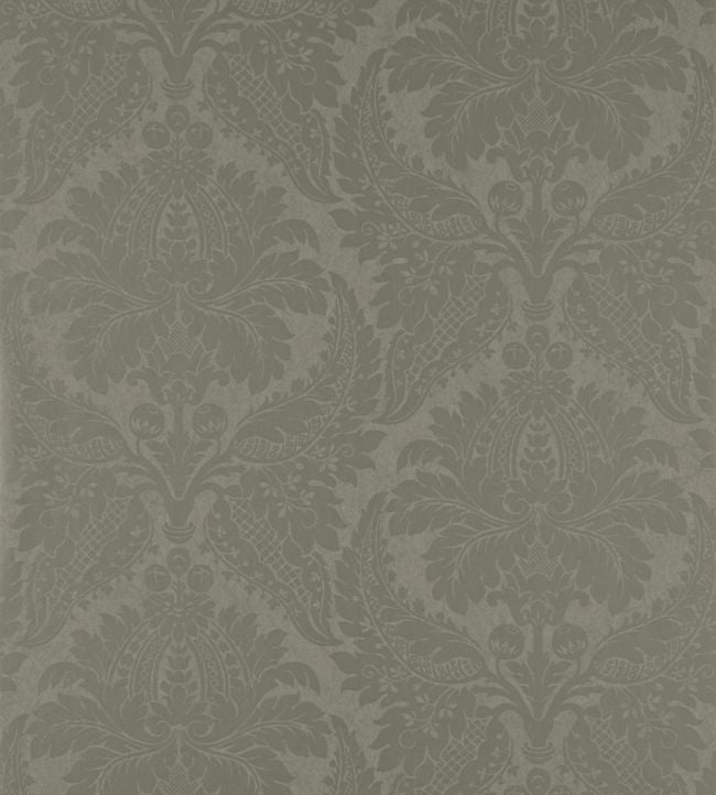 Malmaison Damask Wallpaper - Taupe - ZCON311997 - Zoffany - Premier Wallcovering