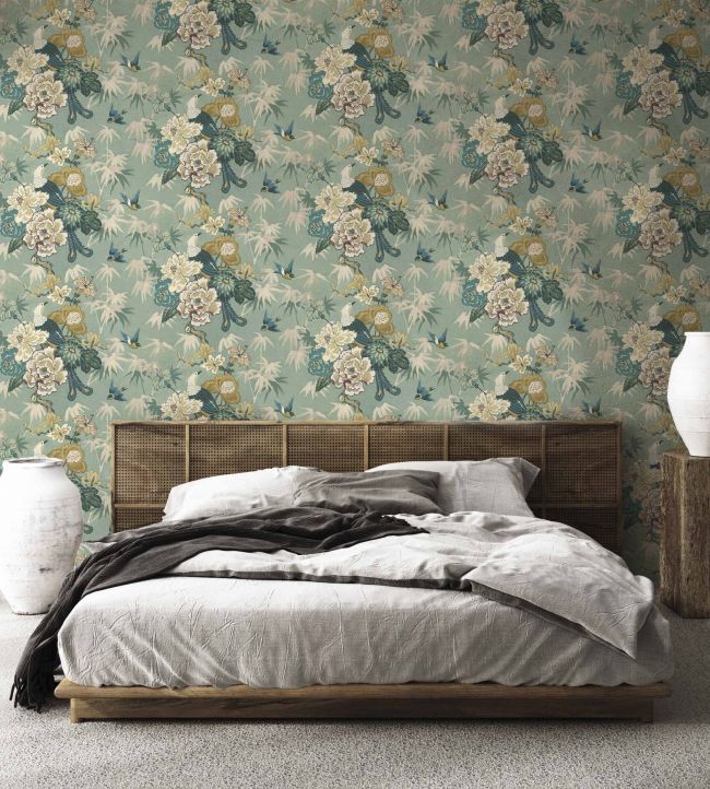 Maluku Wallpaper - Jade - Arley House - MALUKU2 - Premier Wallcovering
