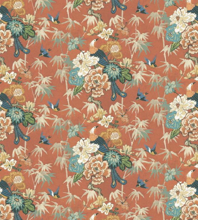 Maluku Wallpaper - Burnt Orange - Arley House - MALUKU21 - Premier Wallcovering