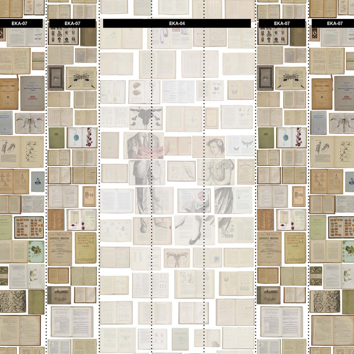 Man on Bicycle Wall Mural - Brown - NLXL - EKA - 03 - Premier Wallcovering