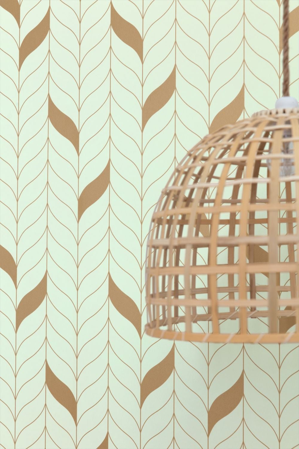 Manille Wallpaper - Vert - Caselio - 103977105 - Premier Wallcovering