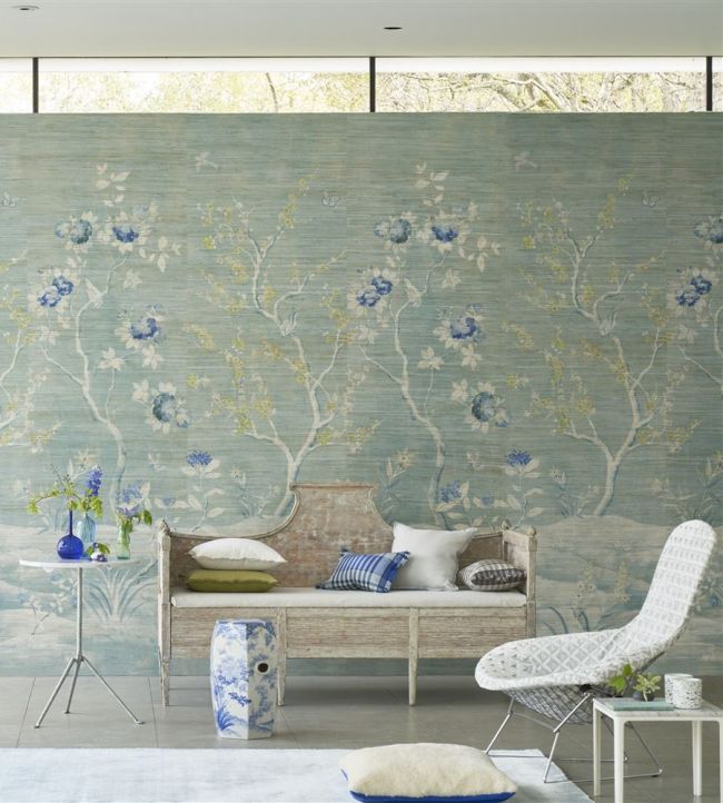 Manohari Grasscloth Wallpaper - Delft - PDG1145/02 - Designers Guild - Premier Wallcovering