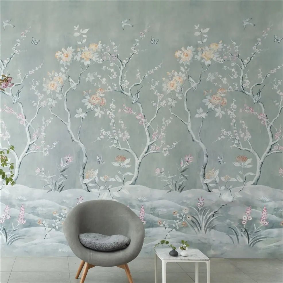 Manohari Grasscloth Wallpaper - Blossom - Designers Guild - PDG1145/01 - Premier Wallcovering