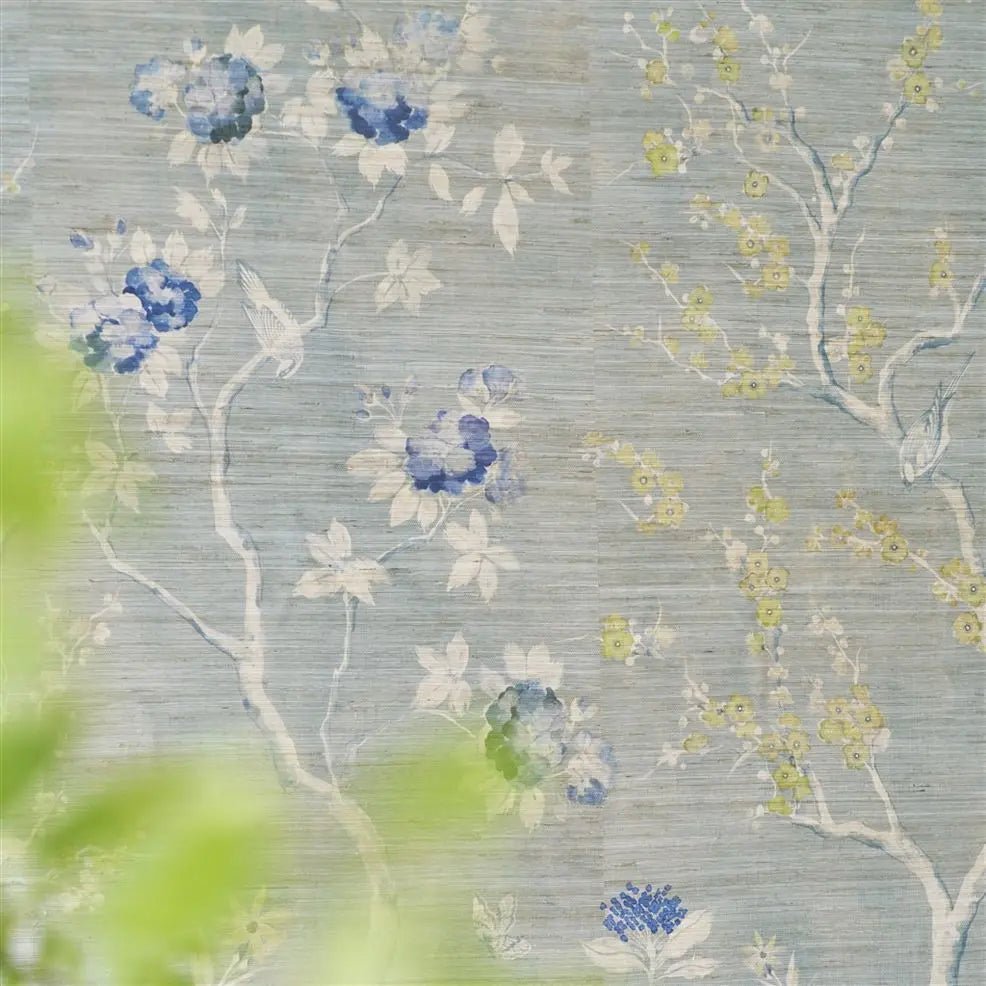 Manohari Grasscloth Wallpaper - Delft - Designers Guild - PDG1145/02 - Premier Wallcovering