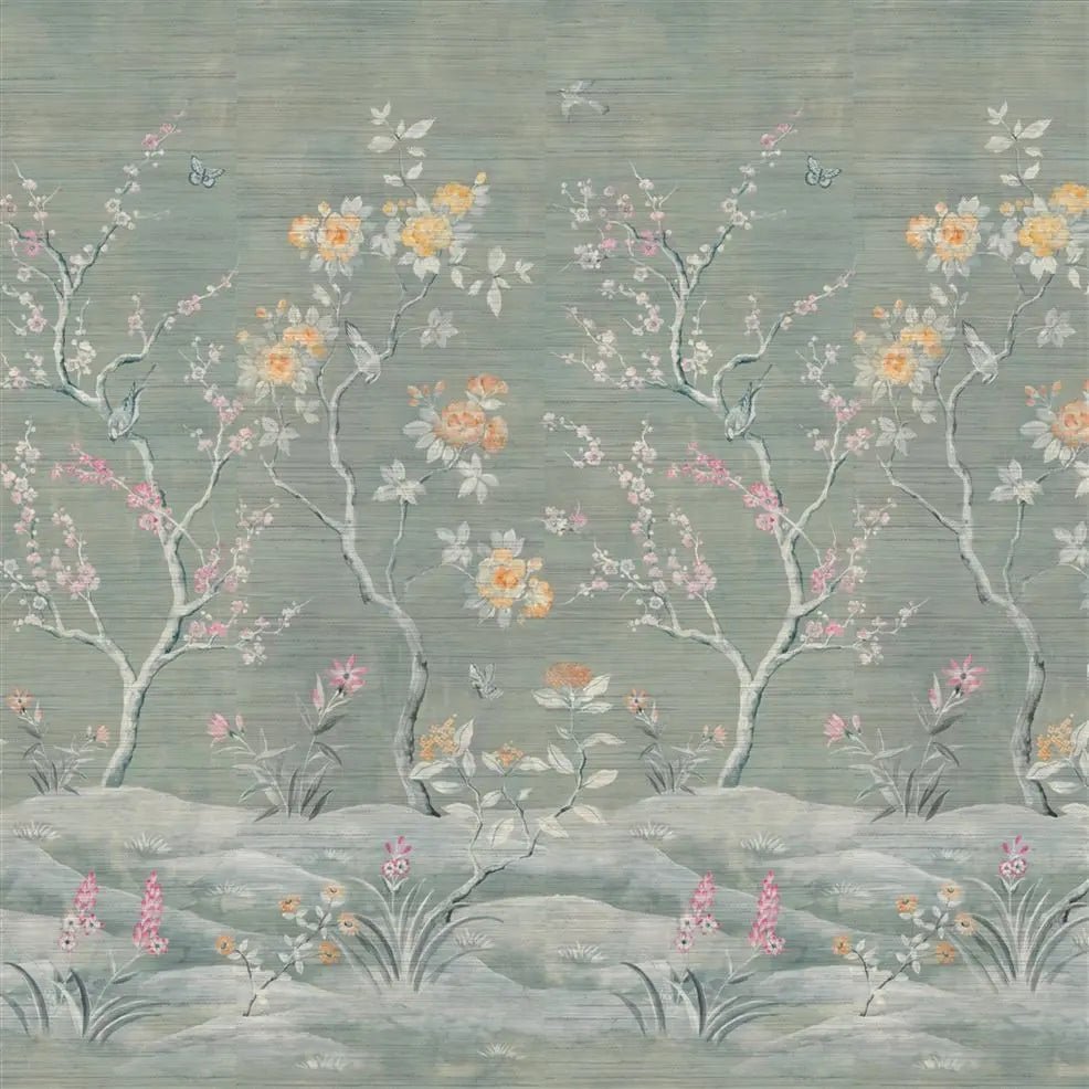 Manohari Grasscloth Wallpaper - Blossom - Designers Guild - PDG1145/01 - Premier Wallcovering