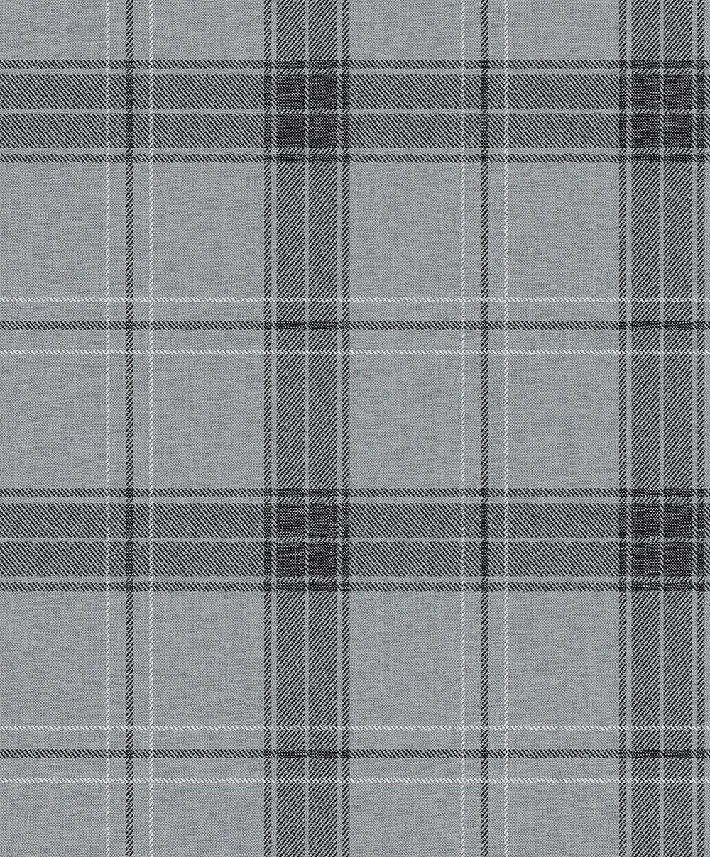 Manorvale Plaid Wallpaper - Greyscale - NextWall - NW58010 - Premier Wallcovering
