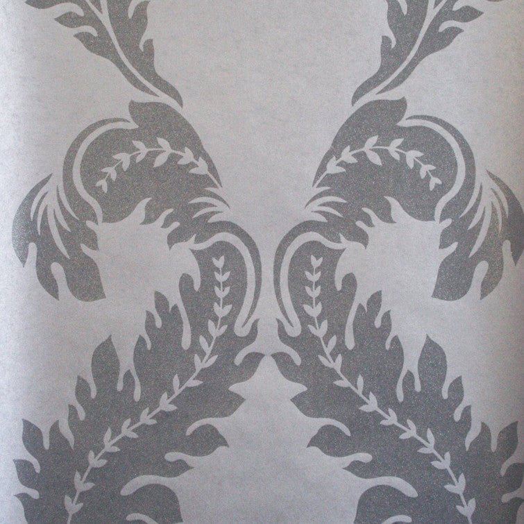 Manzoni Wallpaper - Grey/Clover - Osborne & Little - W6030-01 - Premier Wallcovering