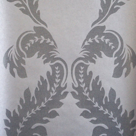 Manzoni Wallpaper - Grey/Clover - Osborne & Little - W6030-01 - Premier Wallcovering