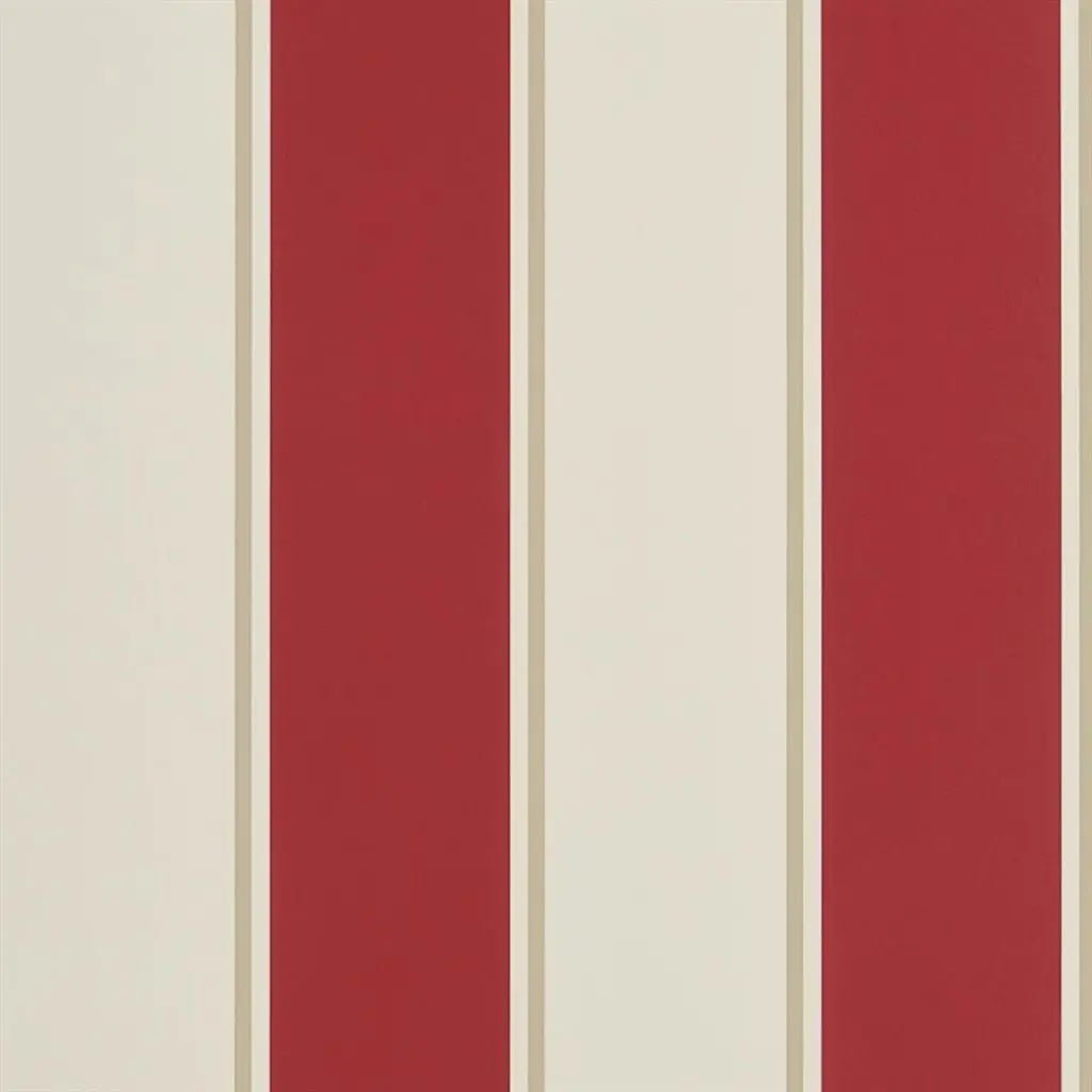 Mapleton Stripe Wallpaper - Vermilion - Ralph Lauren - PRL703/08 - Premier Wallcovering