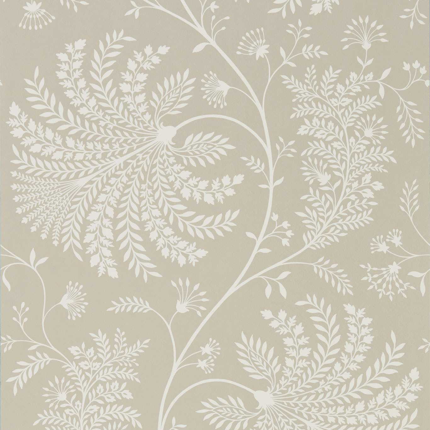 Mapperton Wallpaper - Linen/Cream - Sanderson - DART216342 - Premier Wallcovering