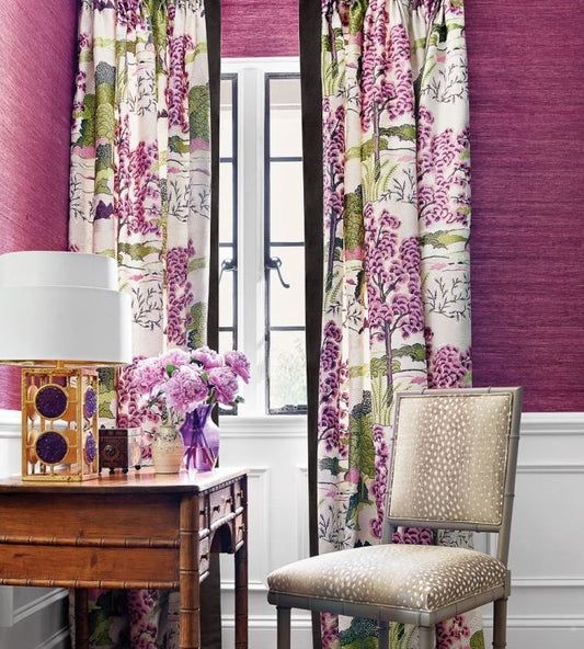 Maranta Arrowroot Wallpaper - Teal - Thibaut - T85004 - Premier Wallcovering