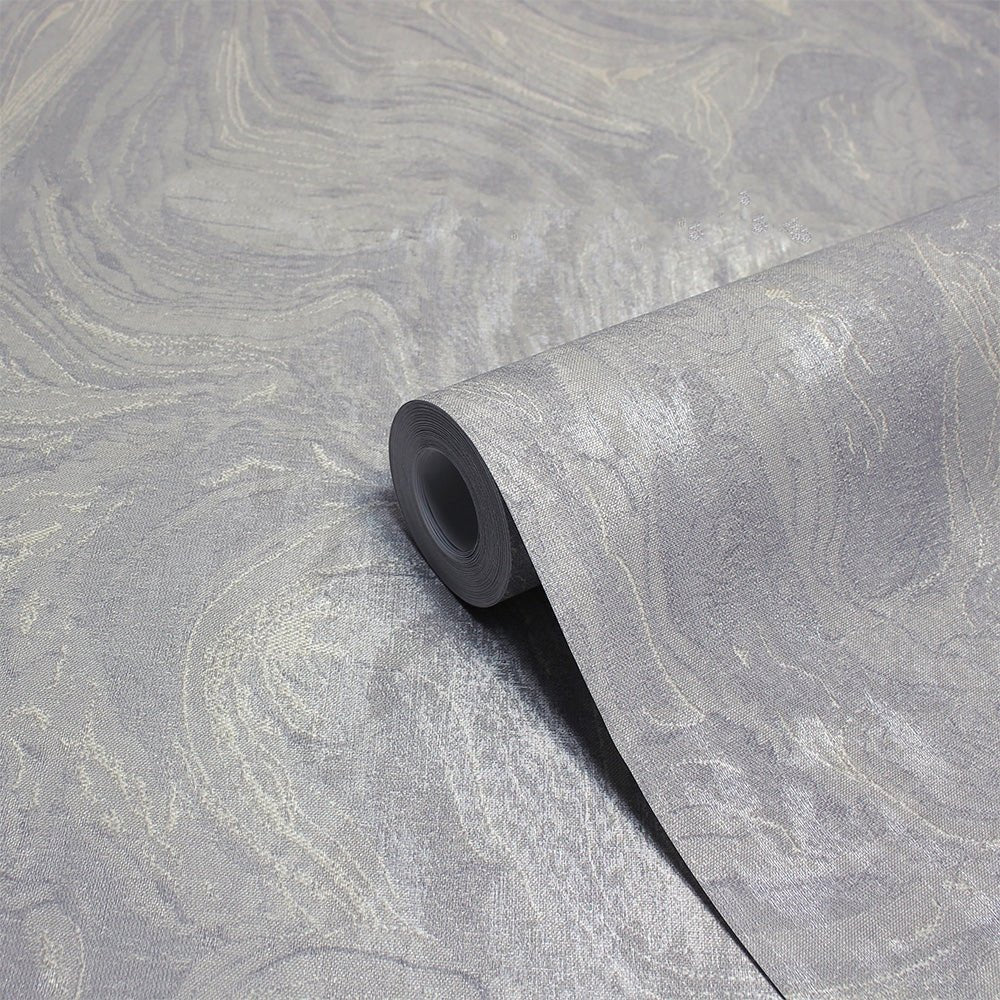 Marble Vinyl Wallpaper - Grey - Furn - MARBLE/WP1/GRY - Premier Wallcovering