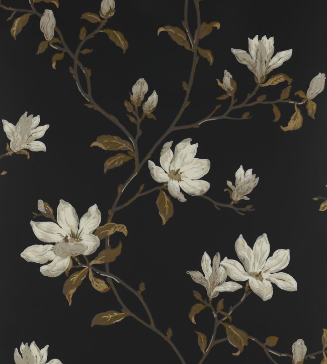Marchwood Wallpaper - Black - Colefax & Fowler - 07976/05 - Premier Wallcovering