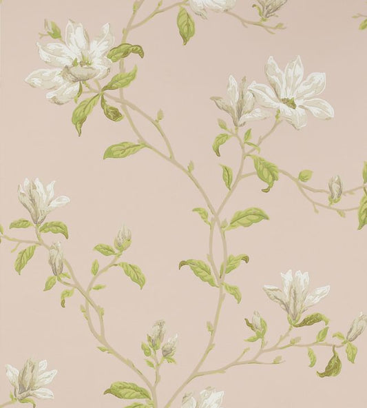 Marchwood Wallpaper - Shell Pink - Colefax & Fowler - 07976/10 - Premier Wallcovering