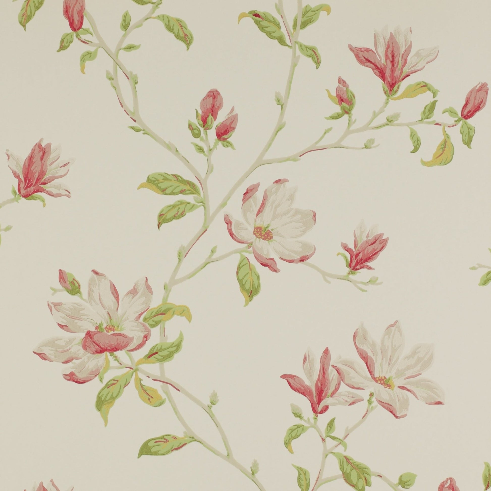Marchwood Wallpaper - Pink/Green - Colefax & Fowler - 07976/01 - Premier Wallcovering