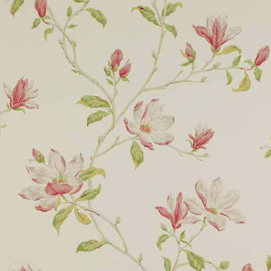 Marchwood Wallpaper - Pink/Green - Colefax & Fowler - 07976/01 - Premier Wallcovering