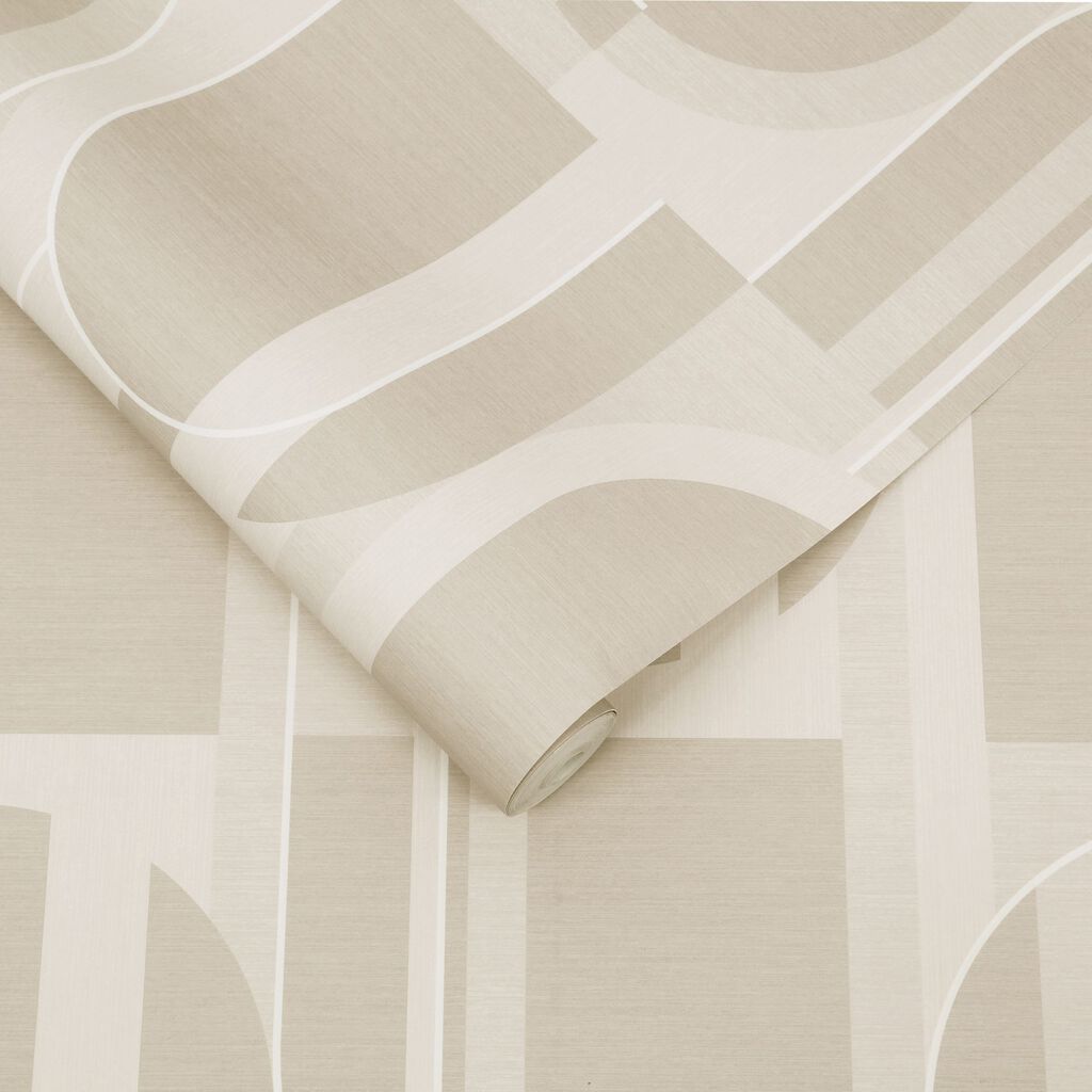 Marcia Wallpaper - Taupe - Graham & Brown - 118013 - Premier Wallcovering