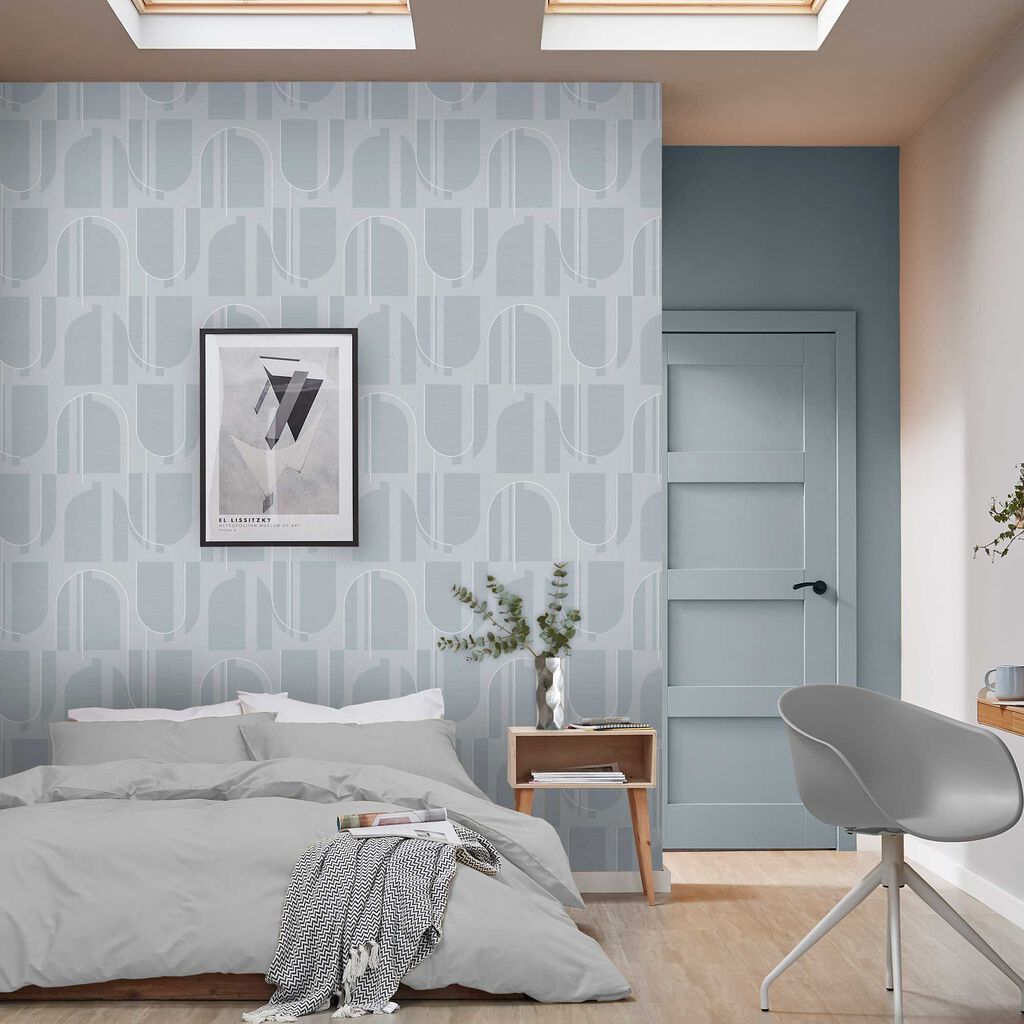 Marcia Wallpaper - Sky - Graham & Brown - 118011 - Premier Wallcovering