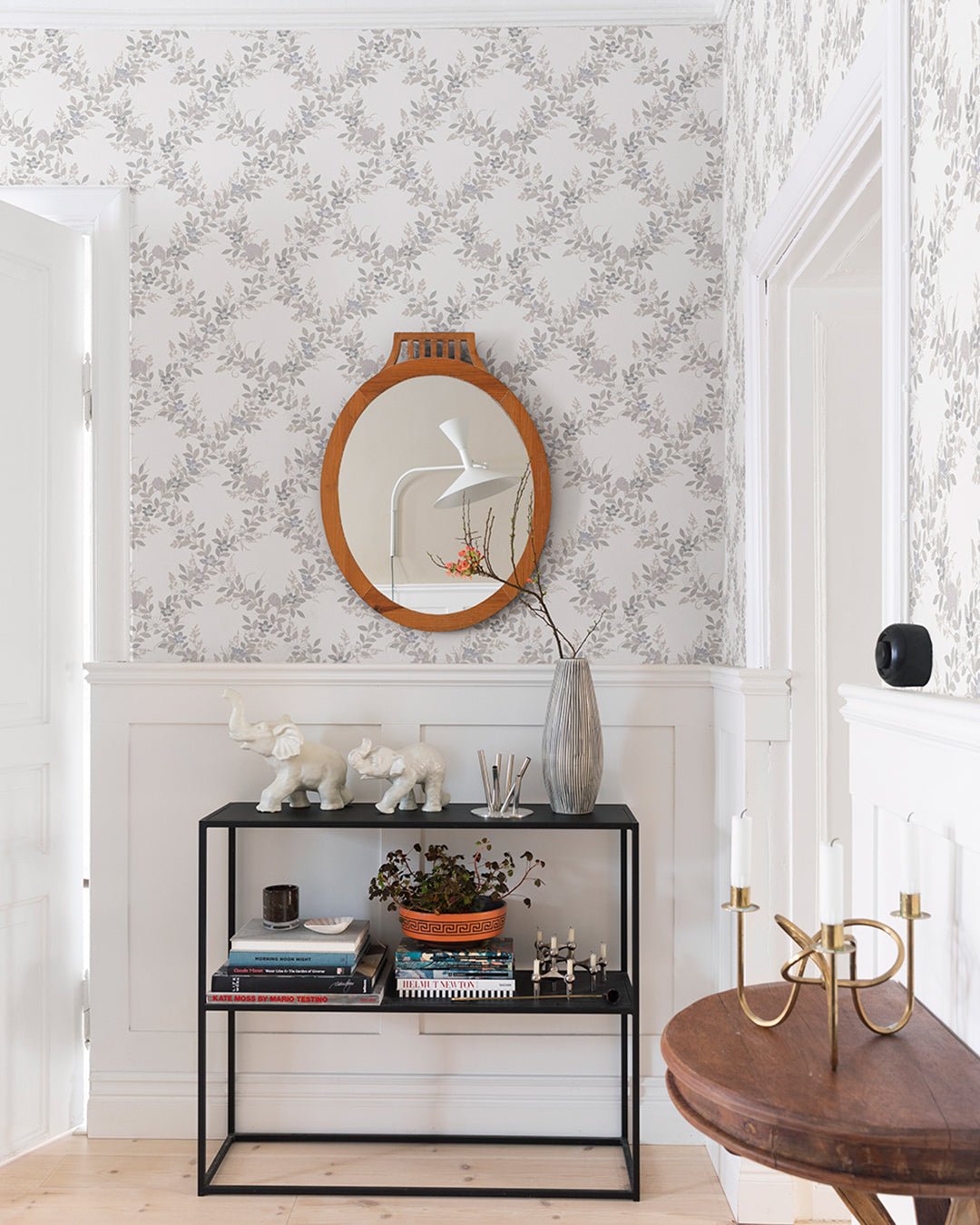 Margareta Wallpaper - Gray & Beige - Midbec - 92108 - Premier Wallcovering