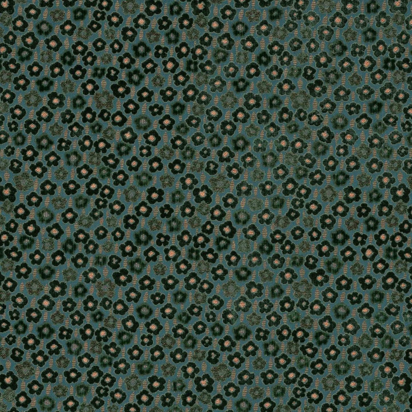 Marguerite Fabric - Paon - Manuel Canovas - M4174-04 - Premier Wallcovering