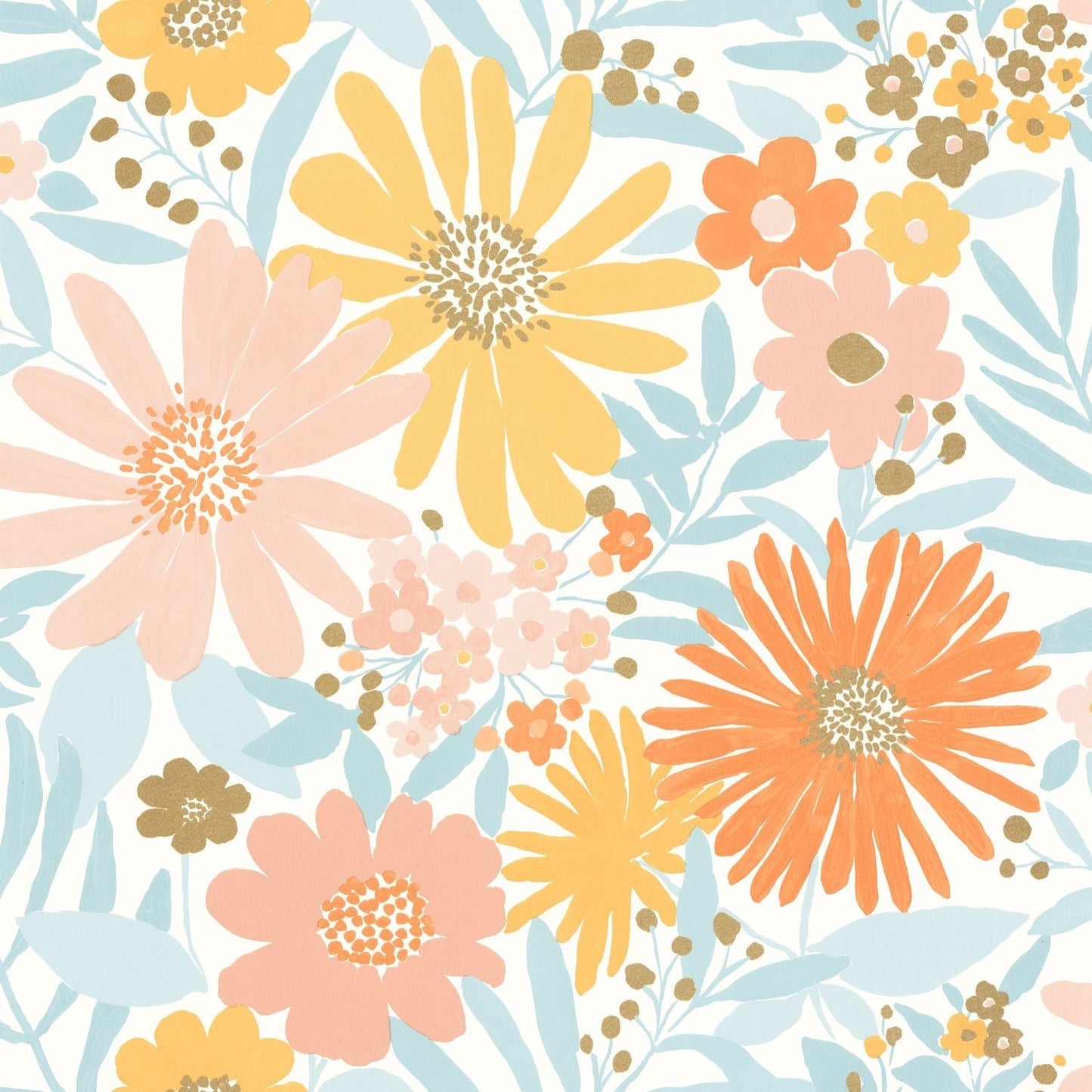 Marguerite Wallpaper - Multicouleurs - Caselio - 104430221 - Premier Wallcovering