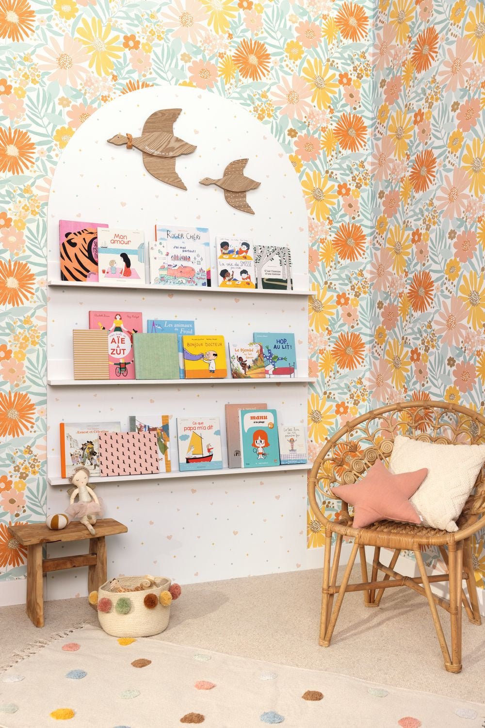 Marguerite Wallpaper - Multicouleurs - Caselio - 104430221 - Premier Wallcovering