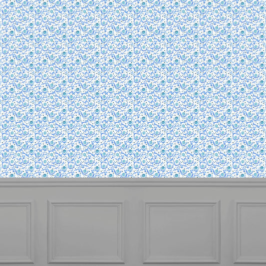 Mariani Wallpaper - Cobalt - Voyage Maison - MARIANI/WPO/COB - Premier Wallcovering