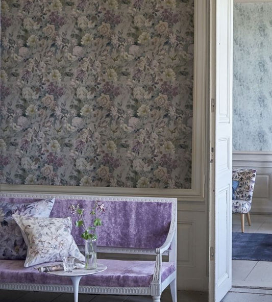 Marianne Wallpaper - Fuchsia - PDG712/01 - Designers Guild - Premier Wallcovering