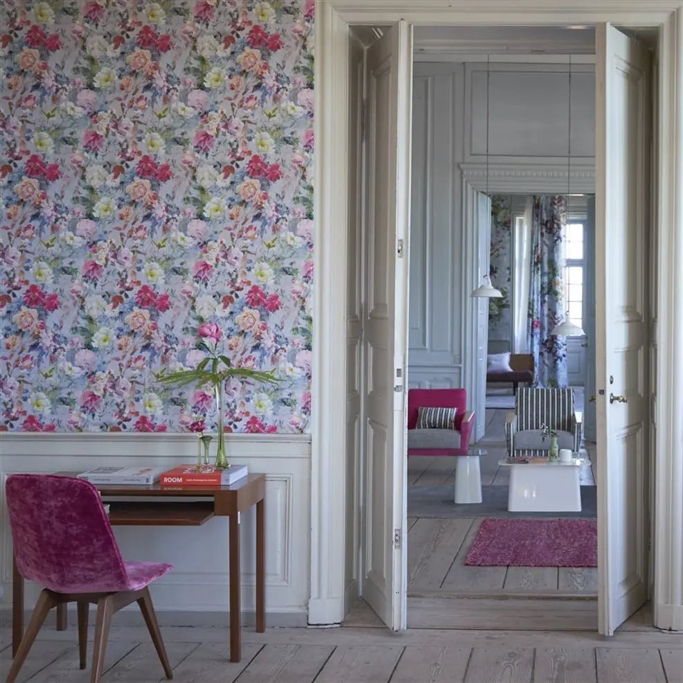 Marianne Wallpaper - Fuchsia - Designers Guild - PDG712/01 - Premier Wallcovering