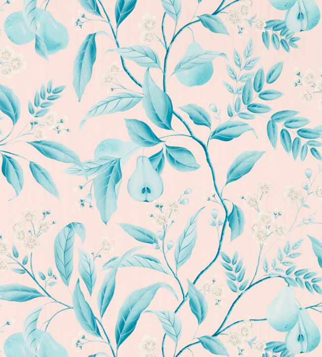 Marie Wallpaper - Rose/ Lagoon - HDHW112910 - Harlequin - Premier Wallcovering
