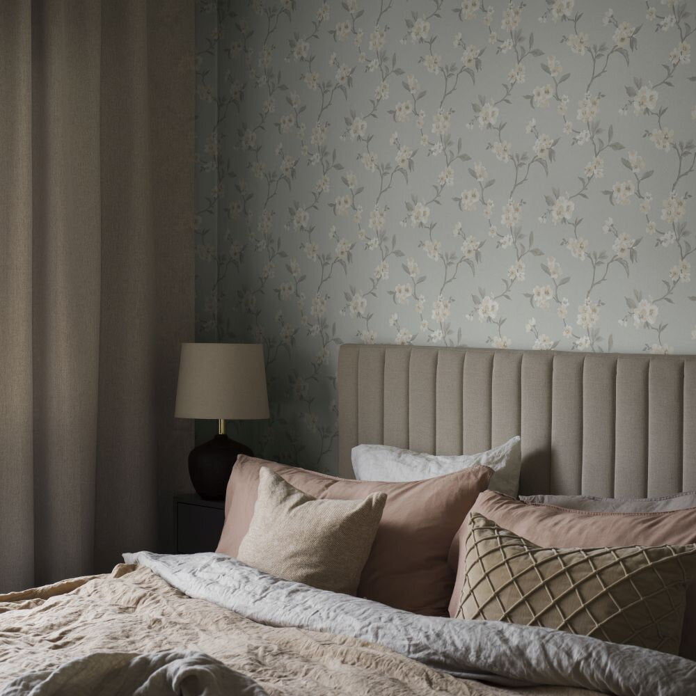 Marie Wallpaper - Blue - Boråstapeter - 38750 - Premier Wallcovering