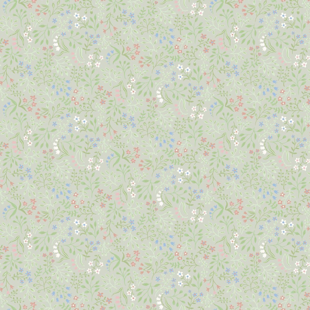 Marie Wallpaper - Light Green - Midbec - 13133 - Premier Wallcovering