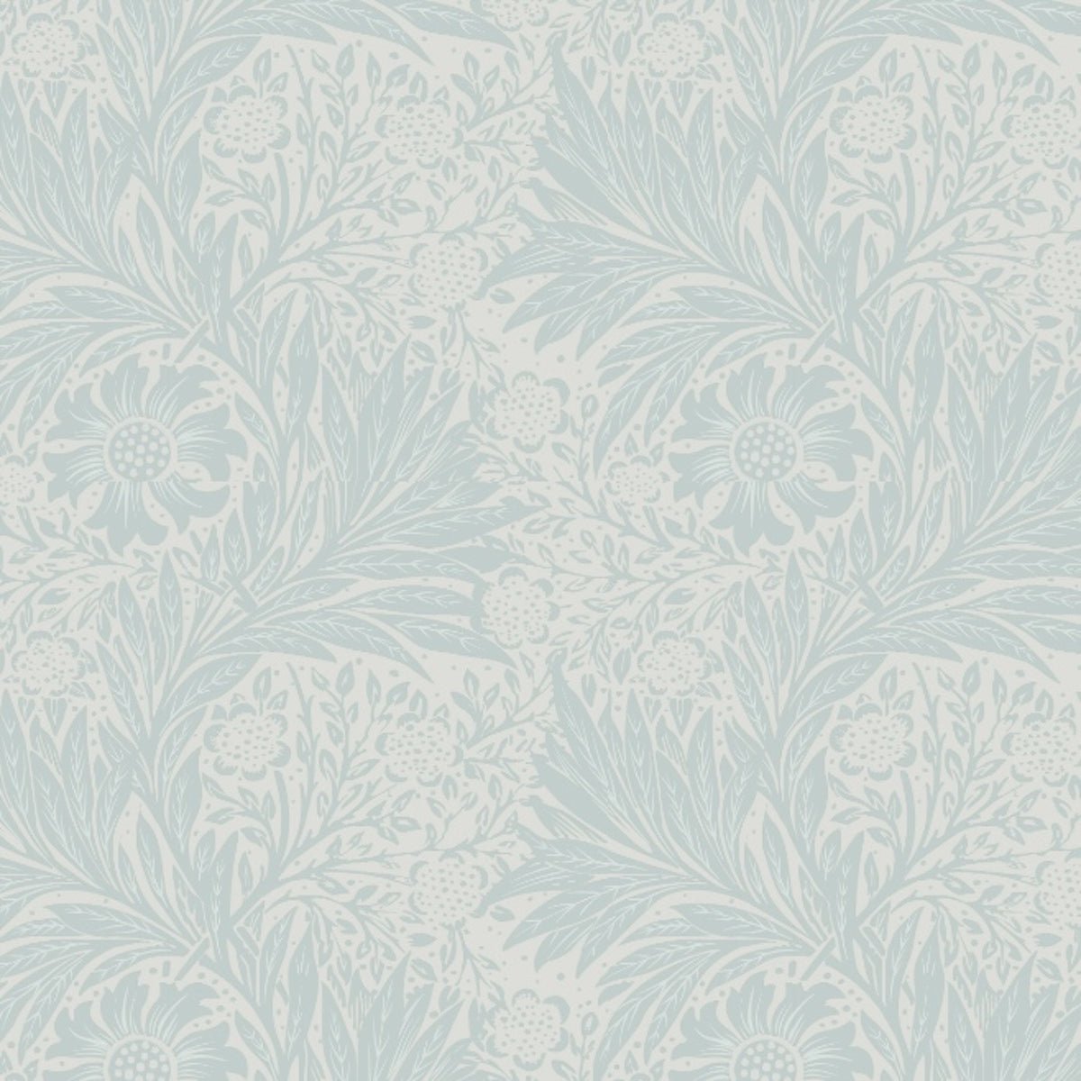 Morris Collections - 1068 - Marigold Wallpaper - Grey Blue - Premier Wallcovering