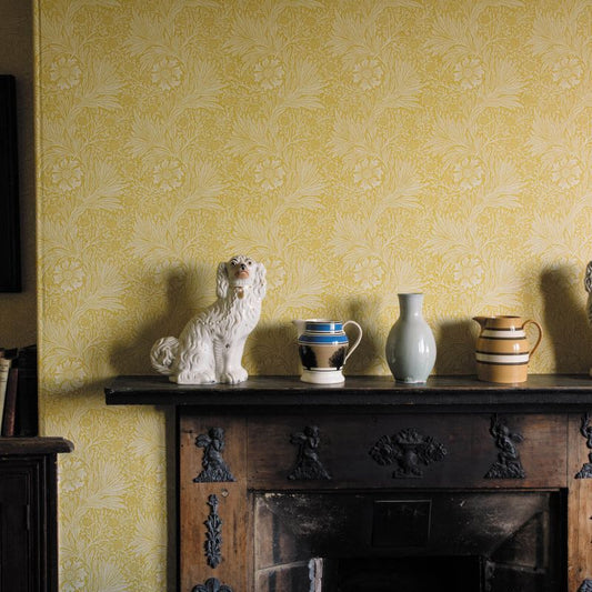 Marigold Wallpaper - Chartreuse - 217092 - Morris & Co - Premier Wallcovering