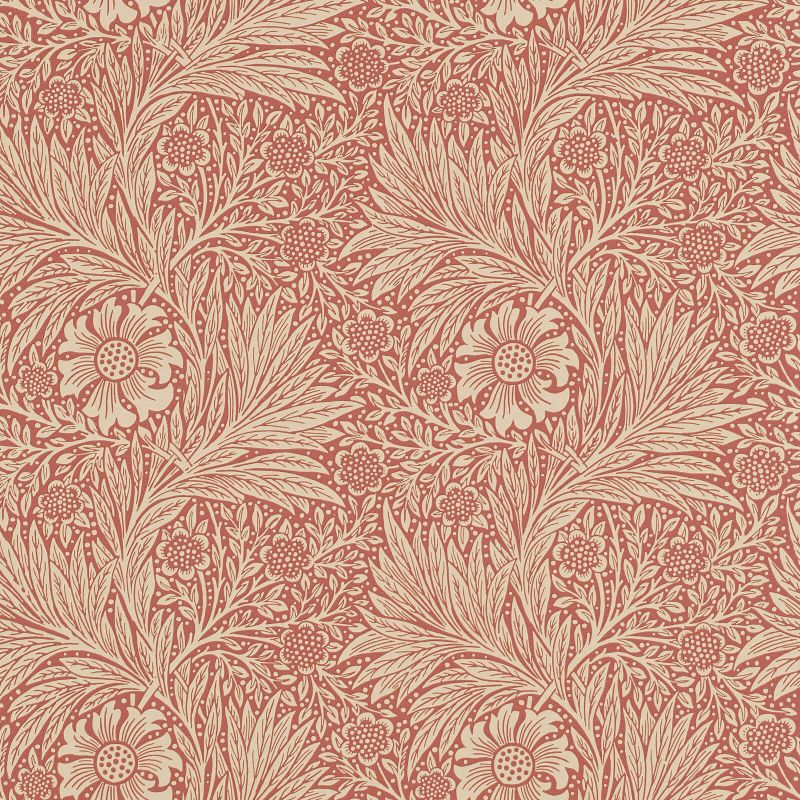 Marigold Wallpaper - Brick/Manilla - Morris & Co - 216482 - Premier Wallcovering